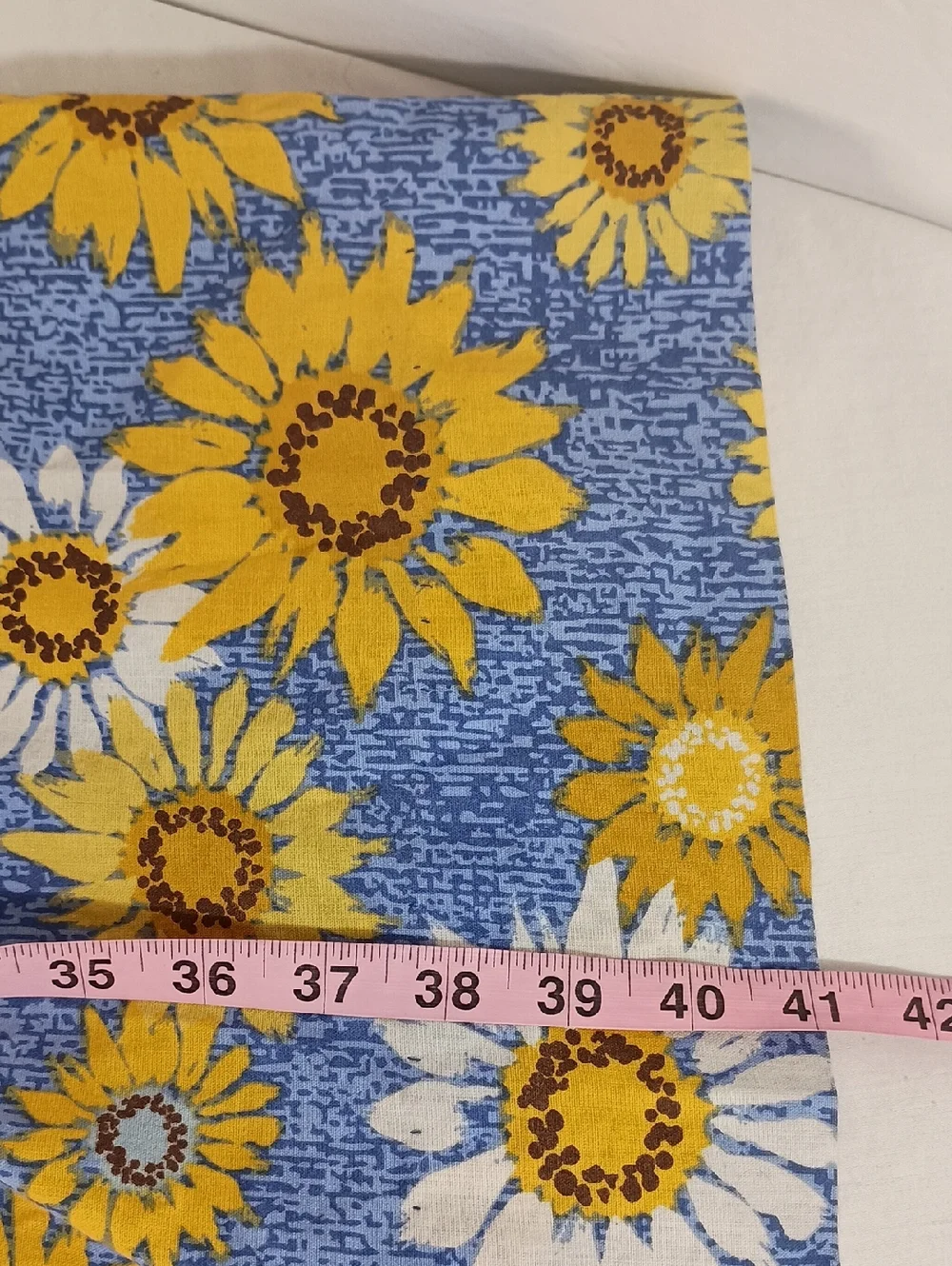 Women's Size 1X Cotton House Dress Lounger PJ Pockets Sunflower - Picture 8 of 9